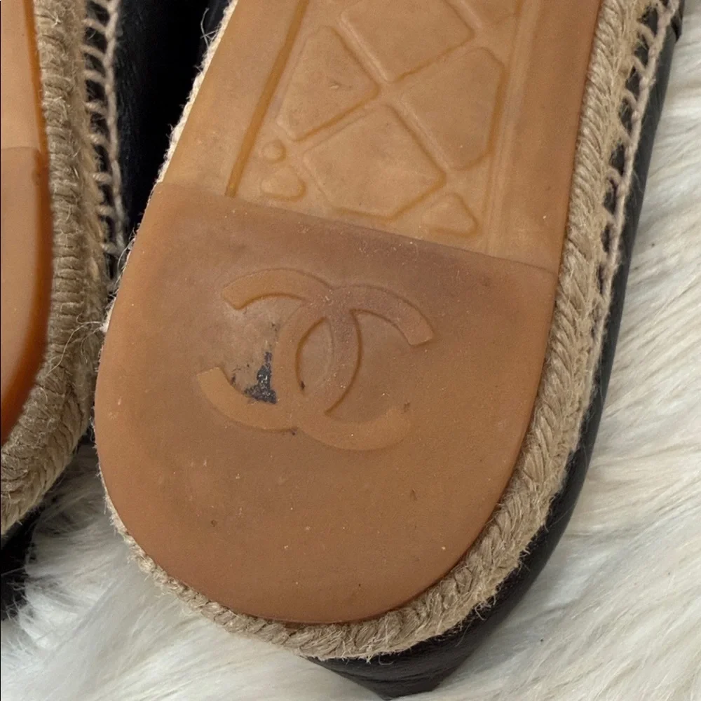 CHANEL Lambskin CC Espadrilles